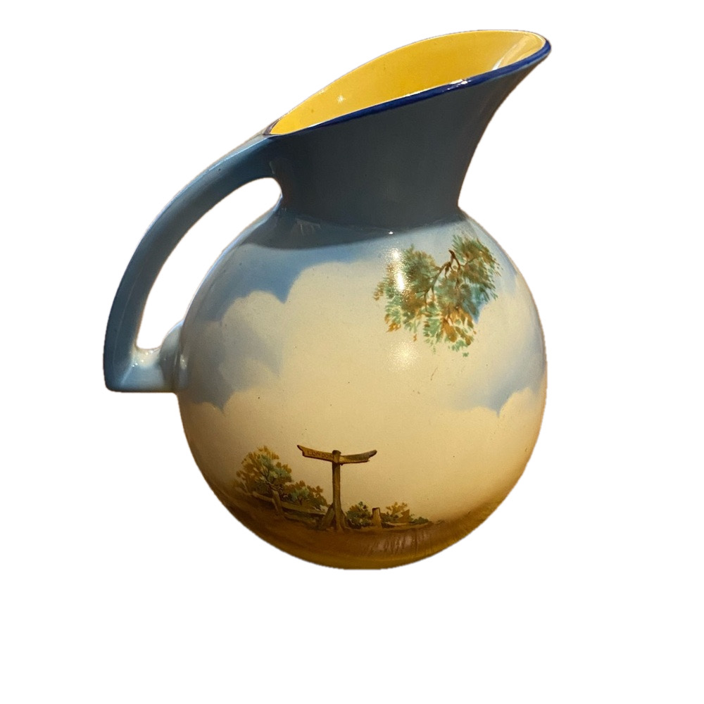 Vintage T. LAWRENCE FALCON WARE N.5055 ENGLISH SCENE JUG